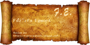 Füzfa Egmont névjegykártya